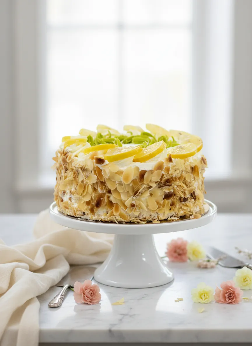 Citrom torta túróval